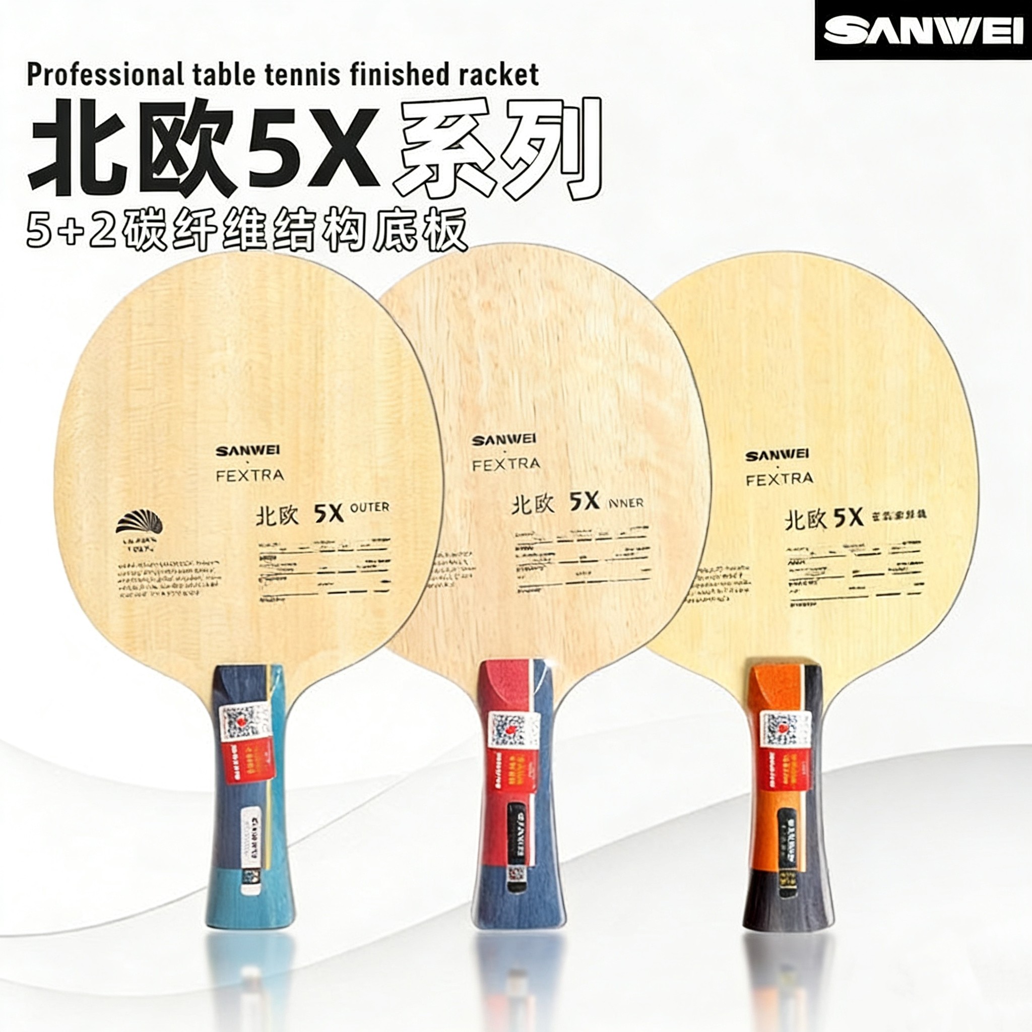 Table Tennis Usa - مضرب تنس الطاولة SANWEI FEXTRA 5X،