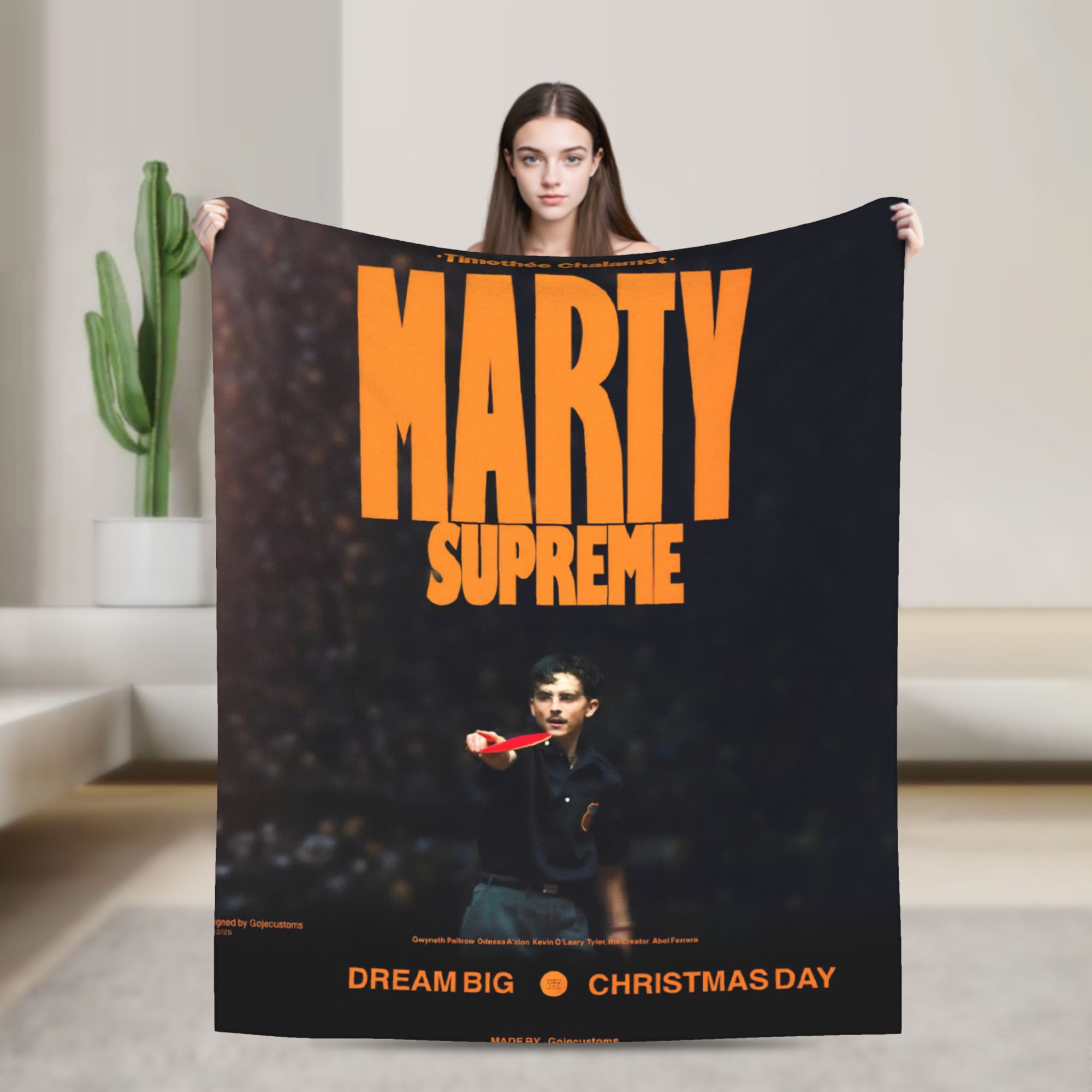 Table Tennis Marty Supreme - بطانيات مارتي سوبريم من الفلانيل لجميع