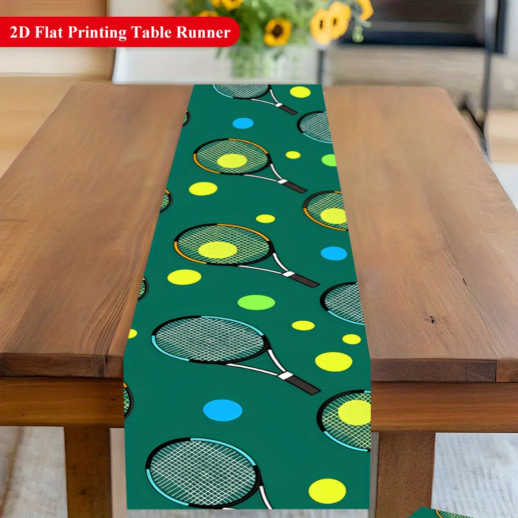 مفرش طاولة بنمط كرة التنس والم - مراجعة Table Tennis News Today وسعره