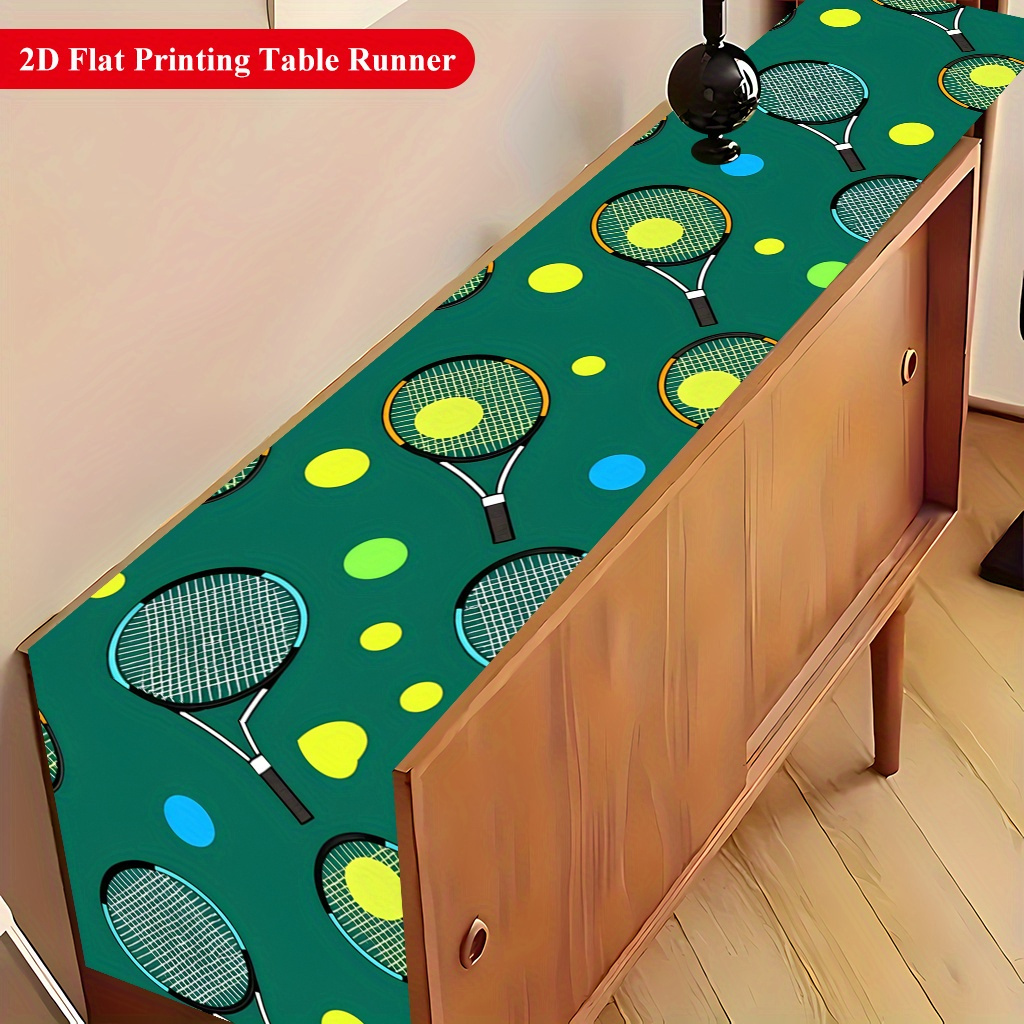 مفرش طاولة بنمط كرة التنس والم - مراجعة Table Tennis News Today وسعره