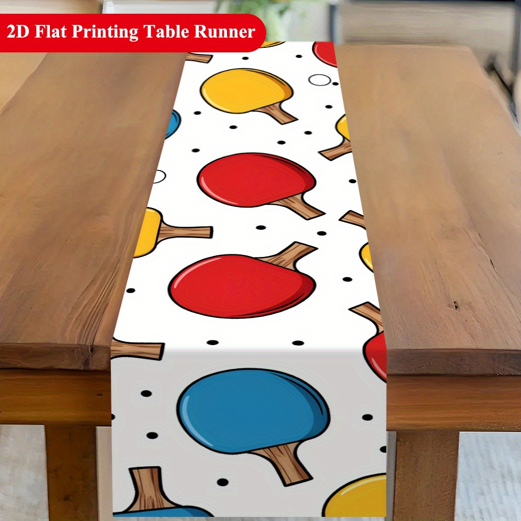 مفرش طاولة بتصميم تنس الطاولة  - مراجعة Table Tennis News Today وسعره