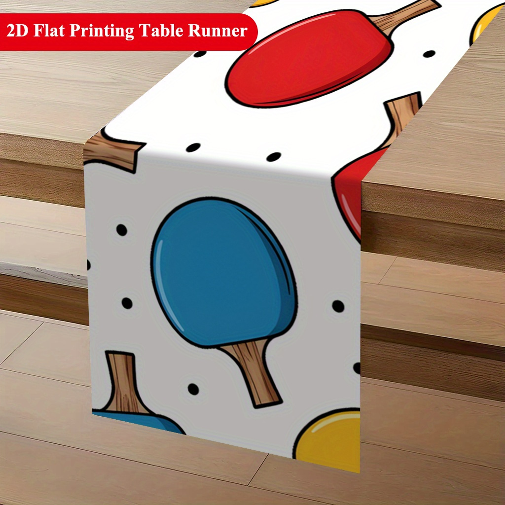 مفرش طاولة بتصميم تنس الطاولة  - مراجعة Table Tennis News Today وسعره